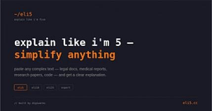 Скриншот eli5.cc