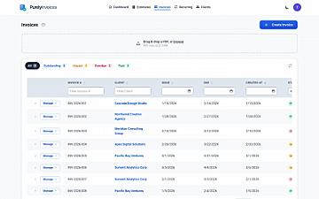 Скриншот PurelyInvoices.com