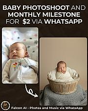 Скриншот Falcon: AI Photos & Songs on WhatsApp