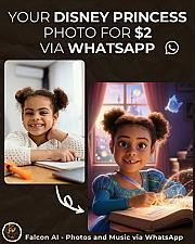 Скриншот Falcon: AI Photos & Songs on WhatsApp