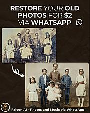 Скриншот Falcon: AI Photos & Songs on WhatsApp