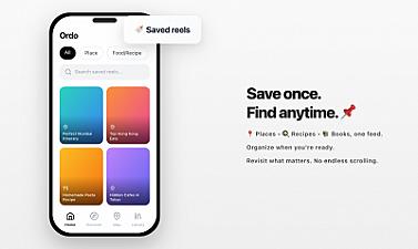 Скриншот Ordo: Save, Organise & Rediscover.