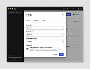 Скриншот WordPress Studio CLI