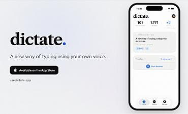 Скриншот dictate.
