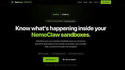 Скриншот ClawMetry for NVIDIA NemoClaw