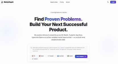 Скриншот MarketGapAI