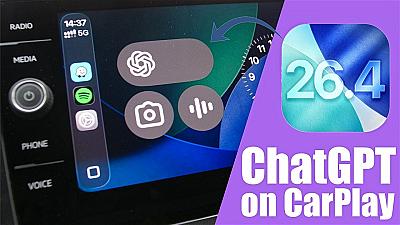 Скриншот ChatGPT on CarPlay