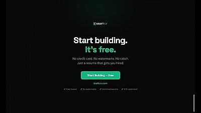 Скриншот KraftCV