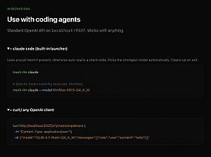 Скриншот Mesh LLM