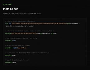 Скриншот Mesh LLM