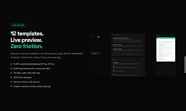 Скриншот KraftCV